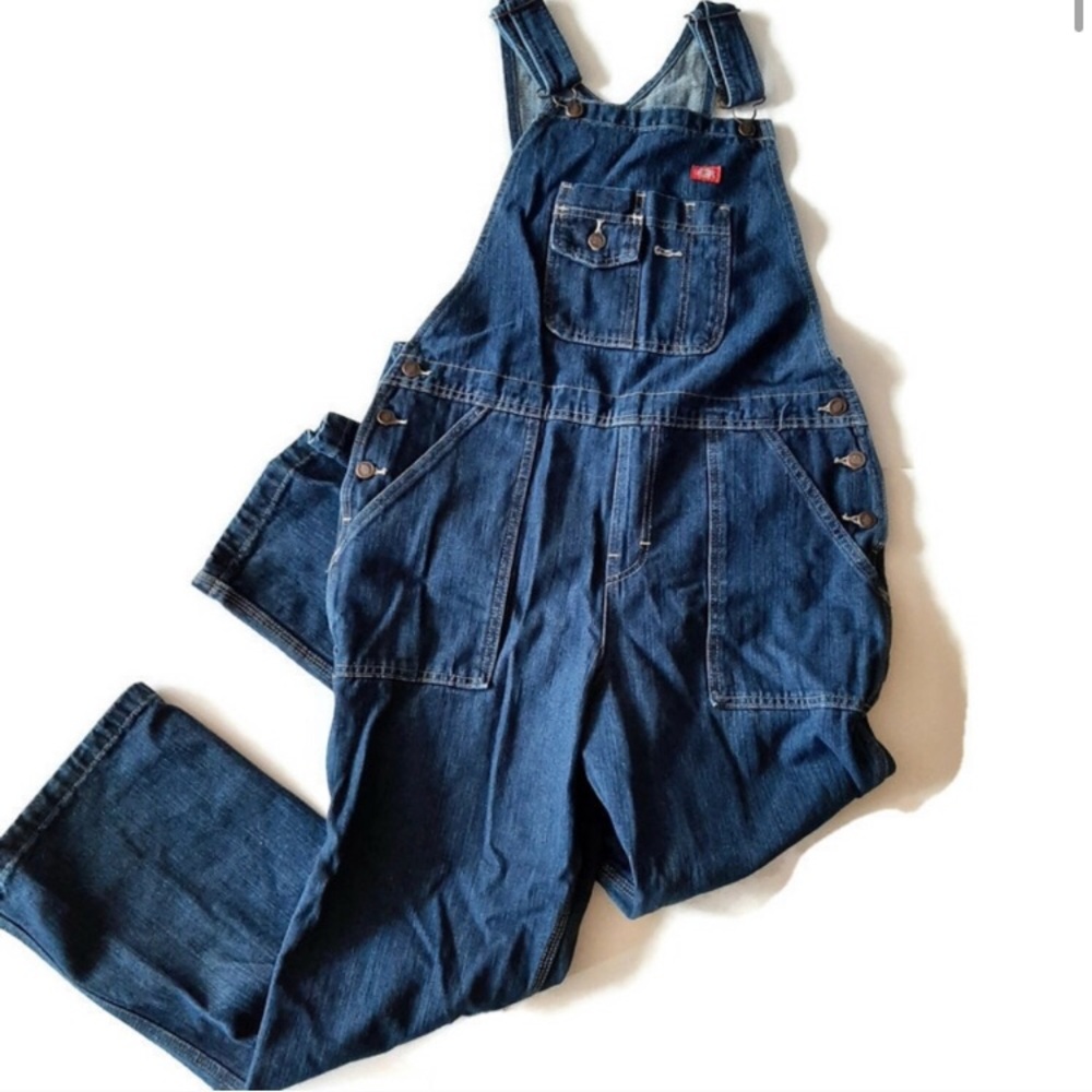 DICKIES Denim overalls with rivet front pocket